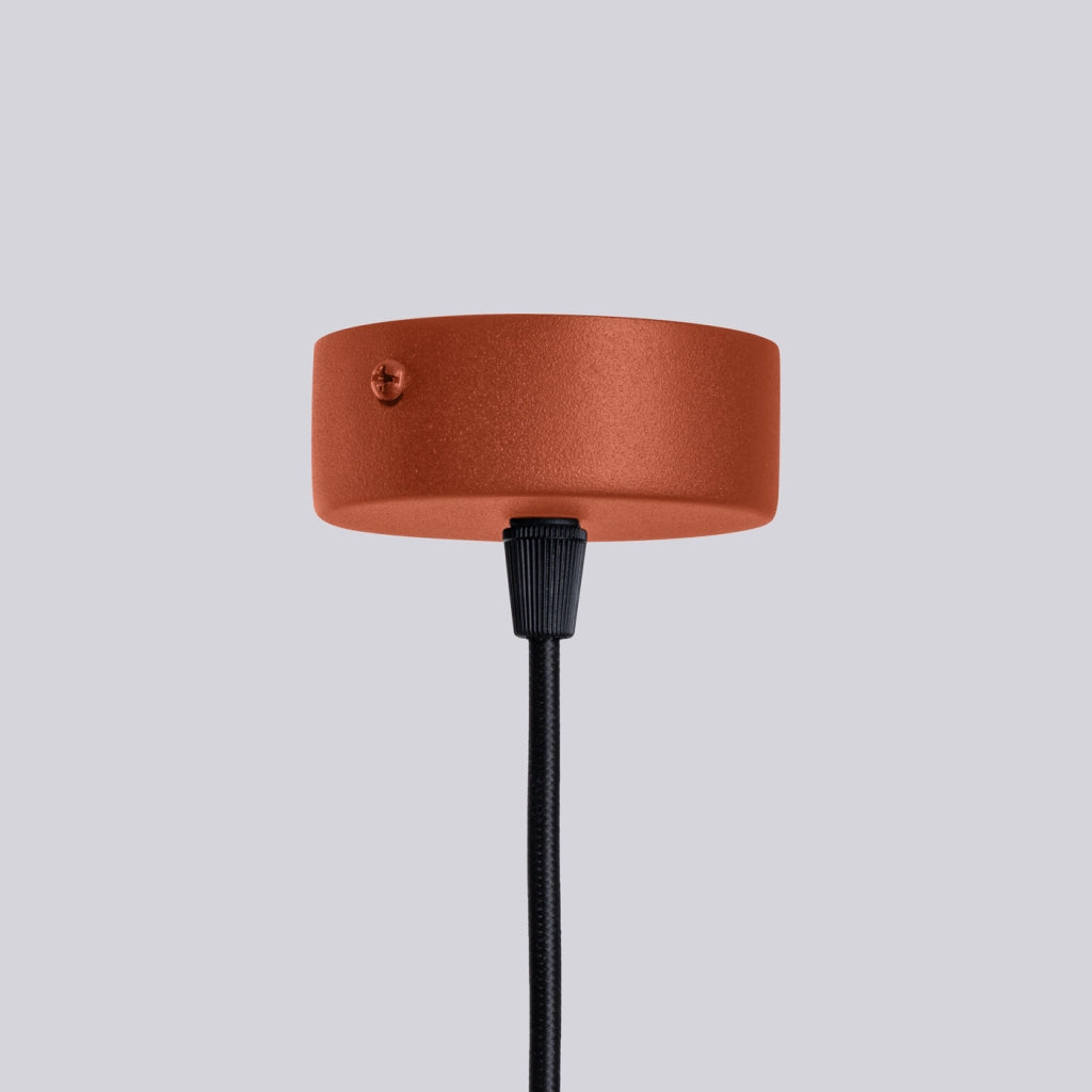 Lampadario HALO 6 rosso ocra