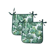 CUSCINI SEDIA 40X40 VERDE TROPICALE PER SEDUTA ARREDO CASA GIARDINO S/M