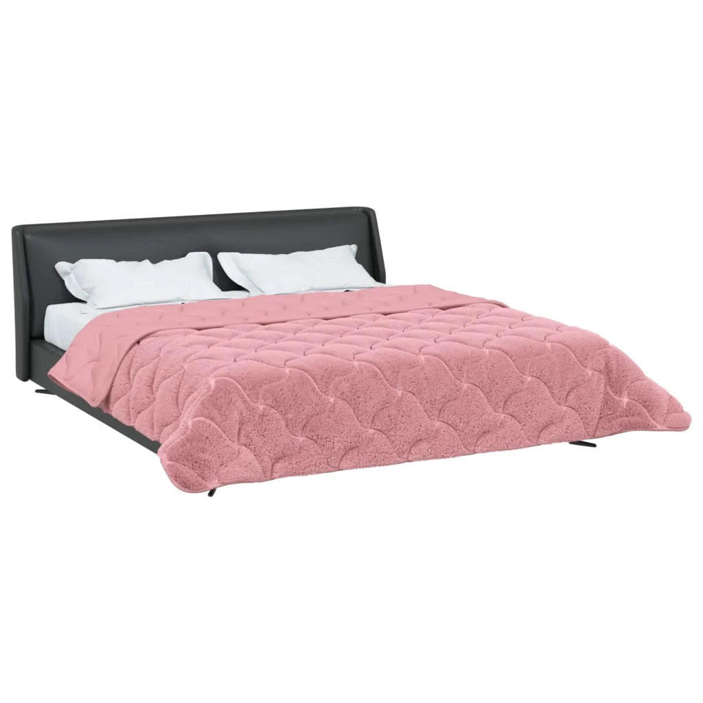 Duvet Invernale Rosa 200 x 200 cm Microfibra e Fleece Teddy 42026340