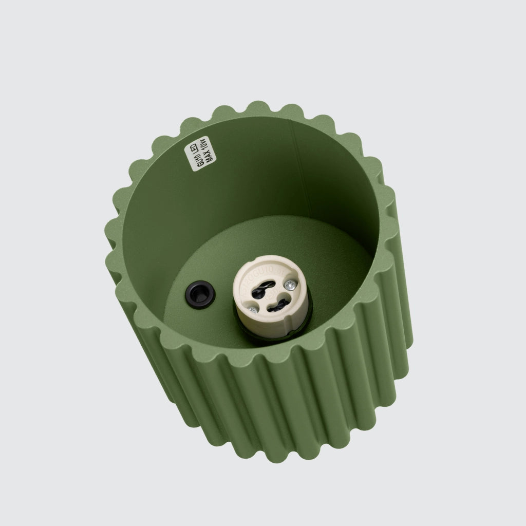 Lampada da soffitto AURA 1 verde oliva GU10