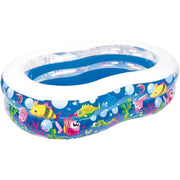 Trade Shop - Piscina Gonfiabile Per Bambini Giardino Estate Design Vita Marina 175x109x46cm 016089 -