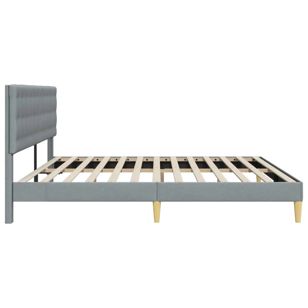 Struttura del letto-Giroletto Grigio Chiaro 180 x 200 cm Tessuto 796884
