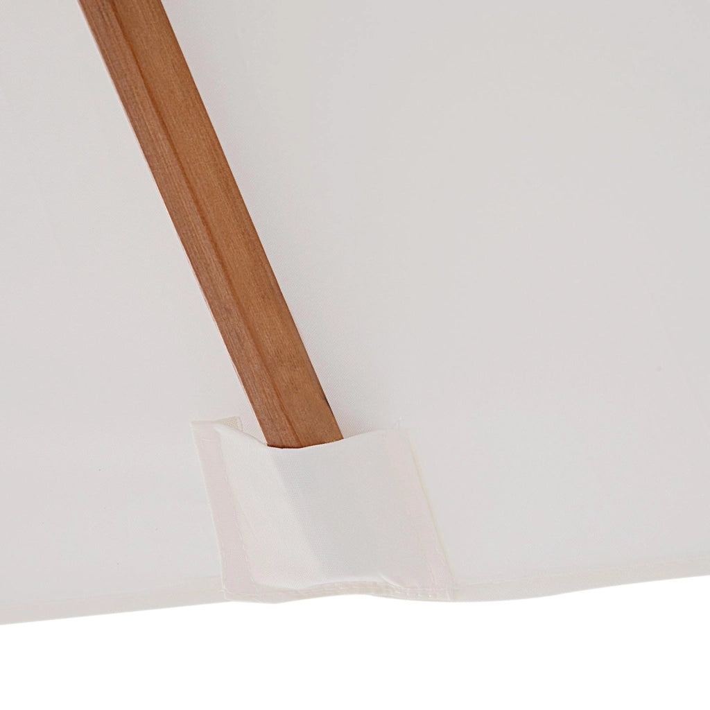 Ombrellone da Giardino 2x1,5 m Palo Ø38 mm in Legno Beige
