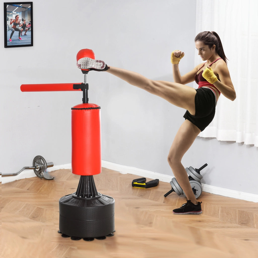 Sacco da Boxe ¨C Minimal ¨C Rosso e Nero, 88x48x155-205 cm