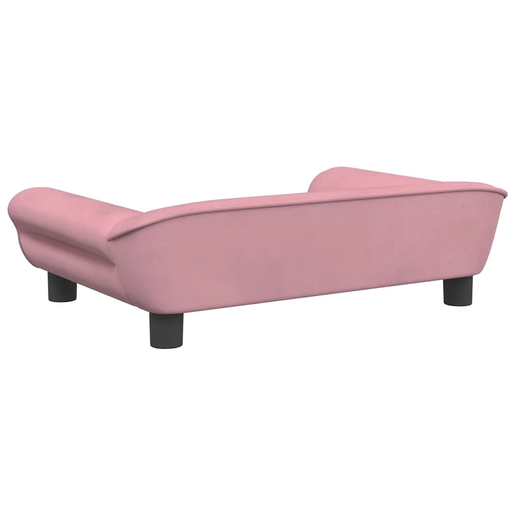 Lettino per Cani Rosa 70x48x22 cm in Velluto 172015