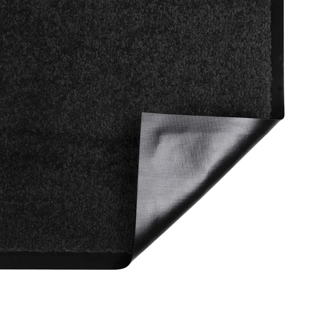Zerbino | Tappetino Nero 60 x 40 x 1.2 cm Tessuto Teddy