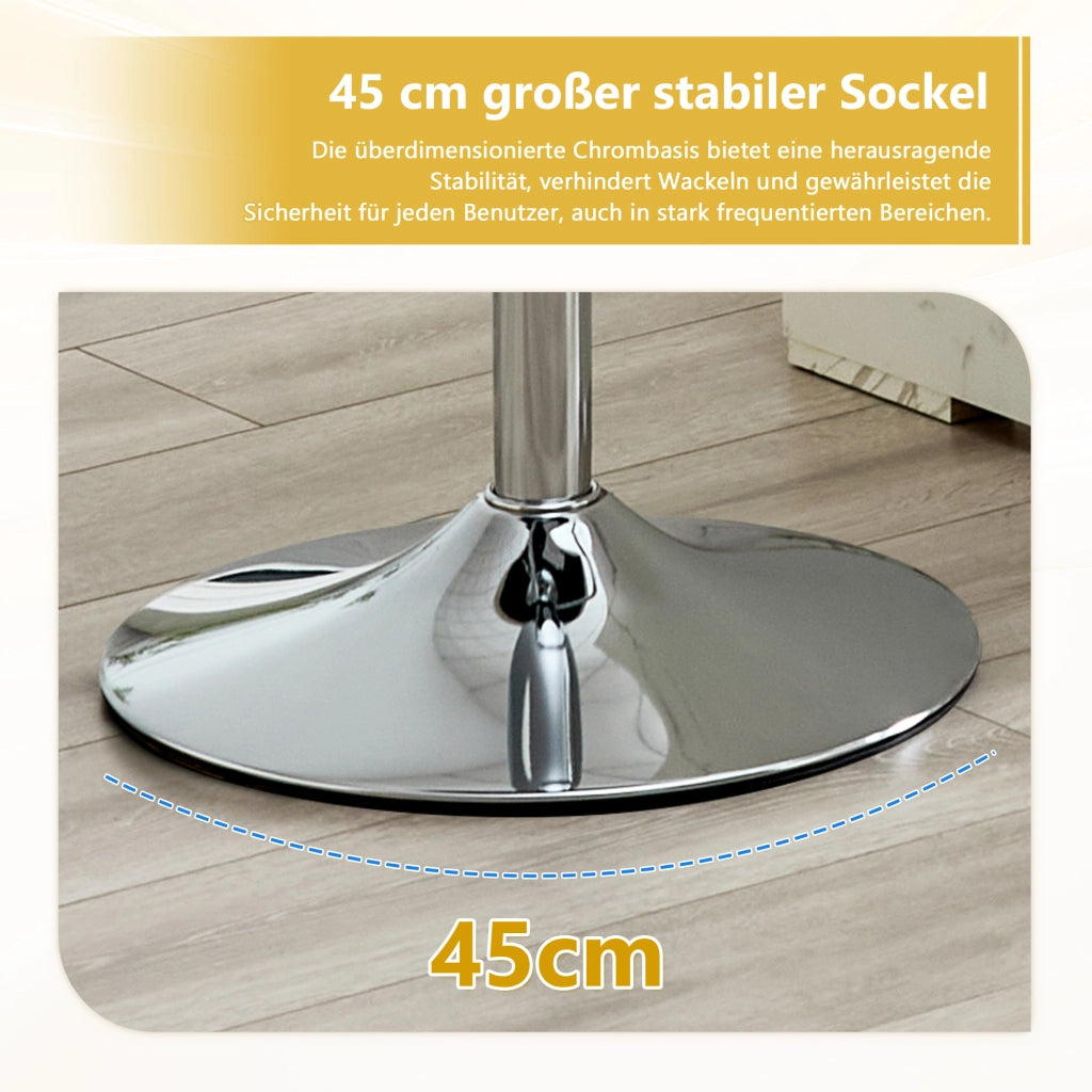 SGABELLO Bar con Schienale Regolabile Nero in PU Set da 2 pezzi