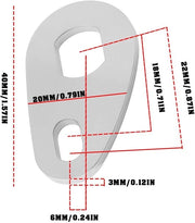 Coppia di supporti per e-bike per motore e telaio, 12x10mm
