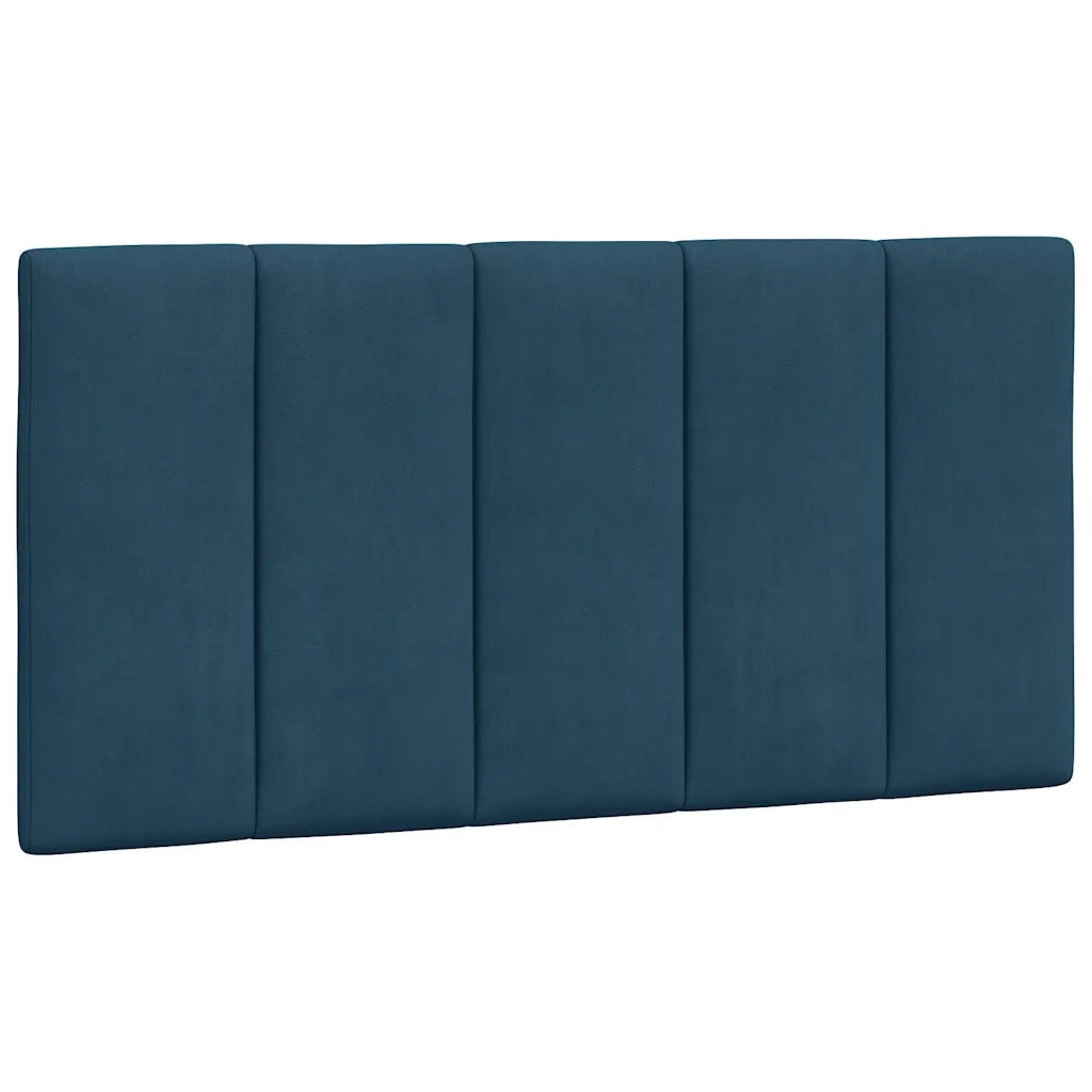 Cuscino Testiera-Cuscino per Testiera Hanko Blu 100 cm in Velluto