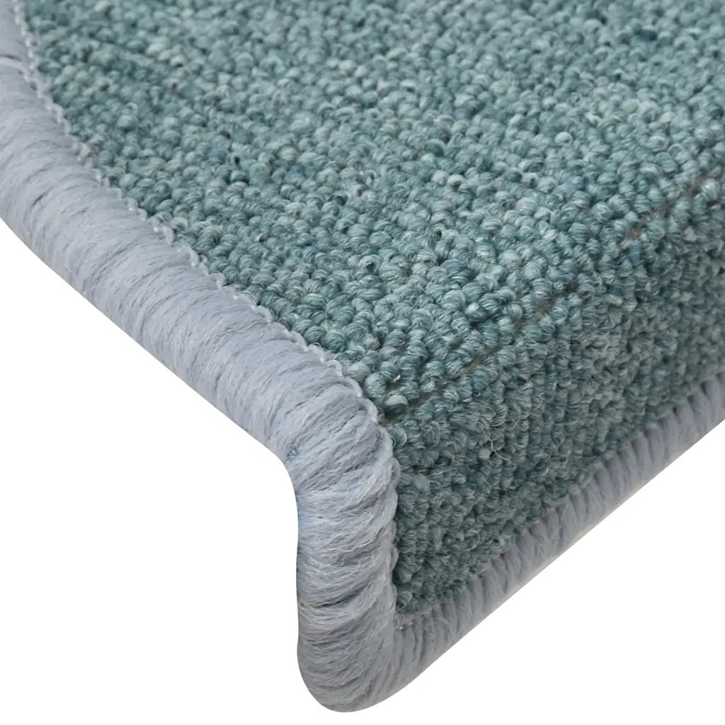 Tappetini per scale 30 pz 56x17x3 cm Blu mare Semicircolari 3365742