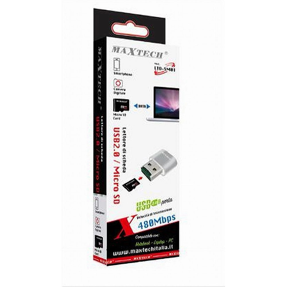 Trade Shop - Lettore Di Scheda Usb2.0 / Micro Sd Card Adattatore 480mbps Pc Notebook Lto-sm01 -