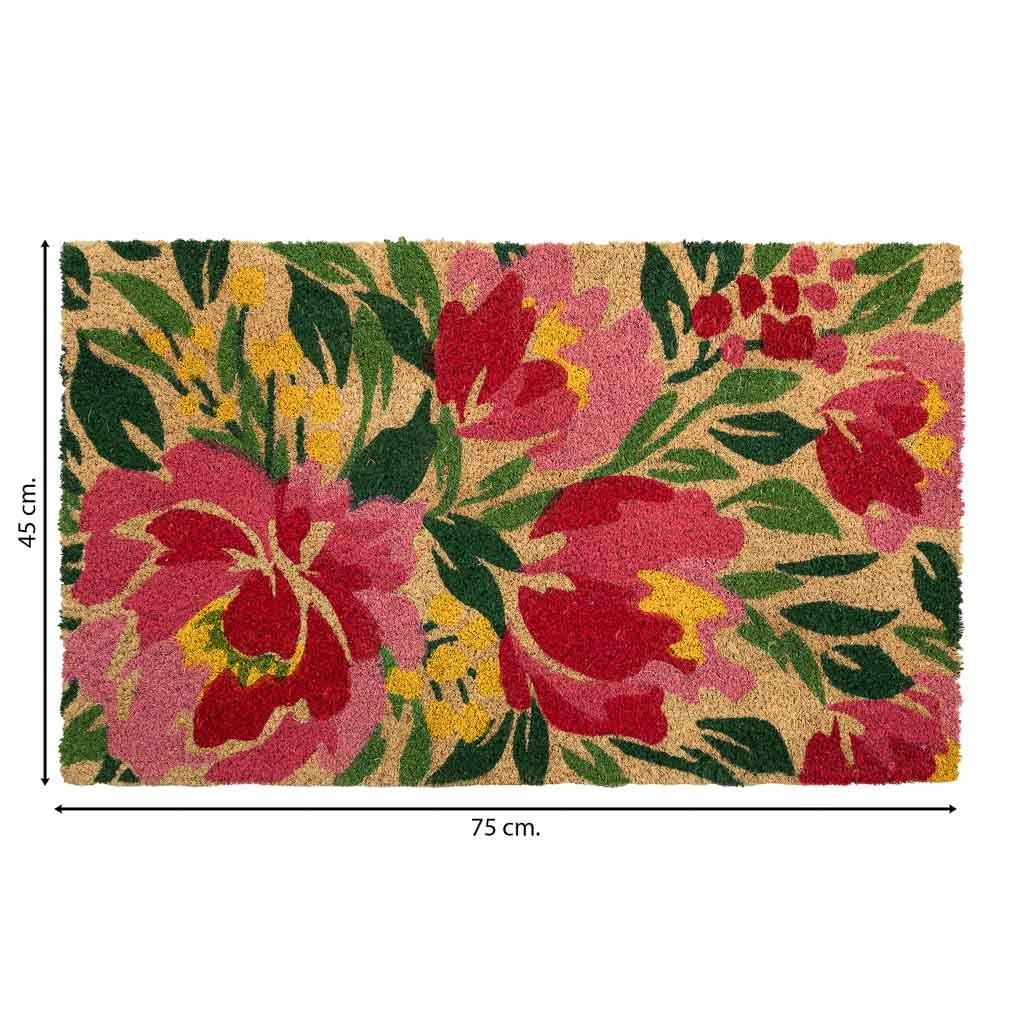Zerbino in PVC stampato rosa 45x75