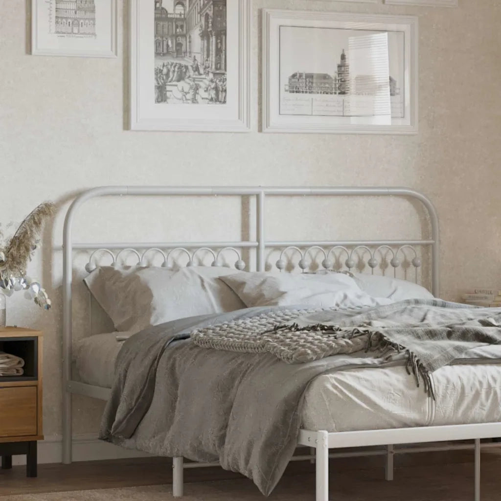 Testiera di Ricambio in Metallo Bianco 150 cm 376683