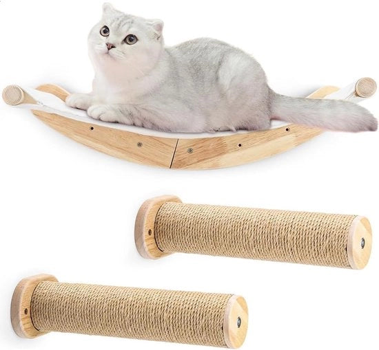 Panno per gatto da appendere - 3 pezzi - Materiale naturale