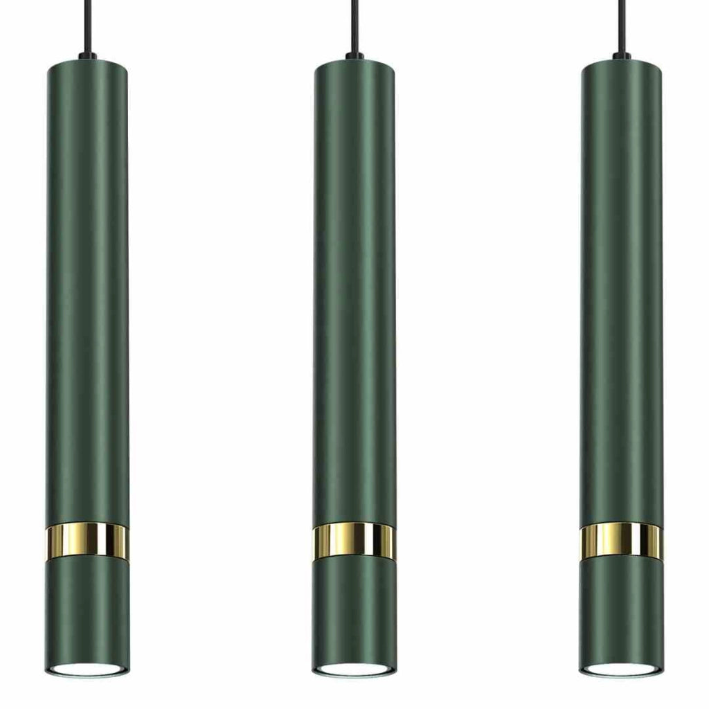 Lampada a sospensione Milagro Joker 3xGU10 verde oro