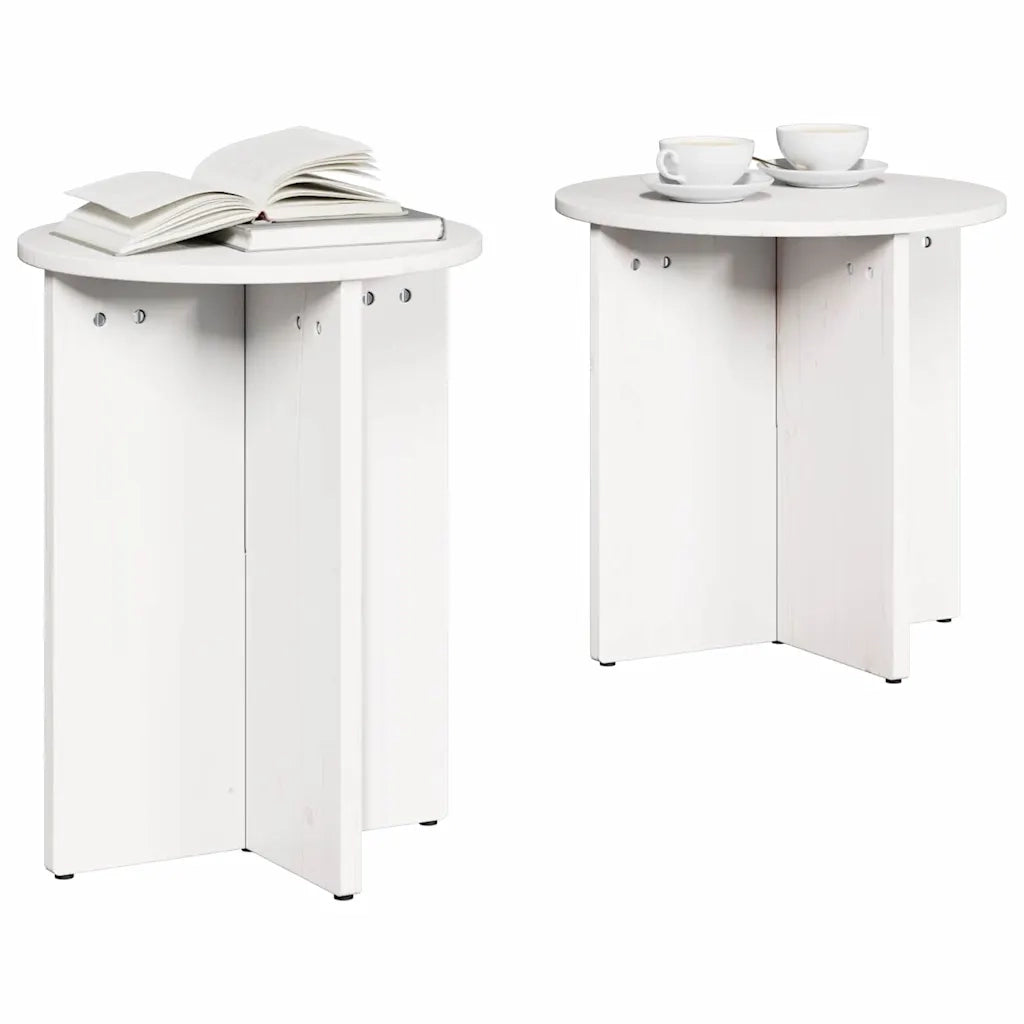 Tavolino da salotto 2 pcs Bianco 873548