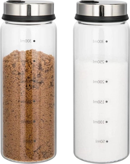 Set di contenitori per erbe 300 ml 2 pezzi - strumenti per polverizzare erbe - organizzatore di erbe - contenitore per erbe - cucina - sala da pranzo - griglia - esterno - 3 tipi di fori per erbe.