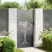 Cancello da giardino con blocco Nero 85 x 200 cm 42015863
