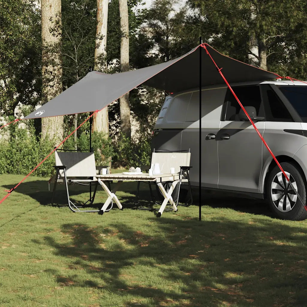 Tenda da Campeggio per Auto Grigio e Arancione Impermeabile 4009520