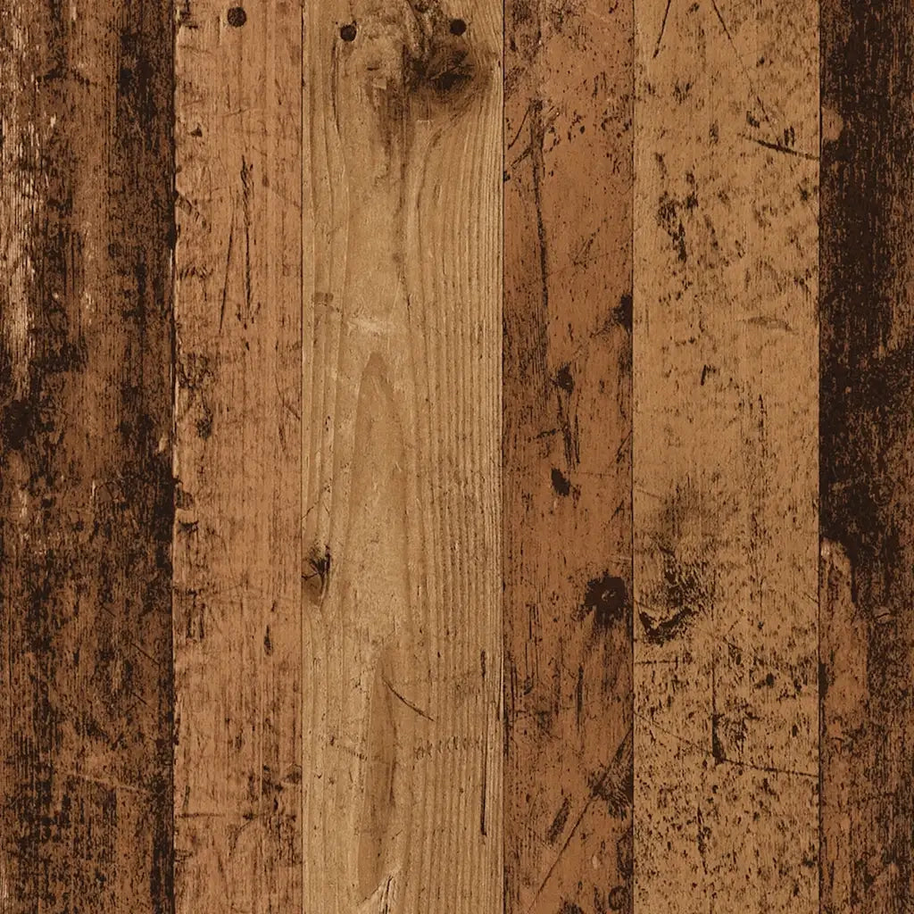 Comodino a Muro Legno Antico 34x30x20 cm 856979