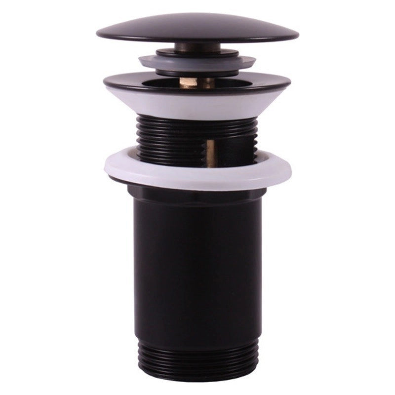 Miscelatore lavabo VLTAVA in ottone nero con pop-up