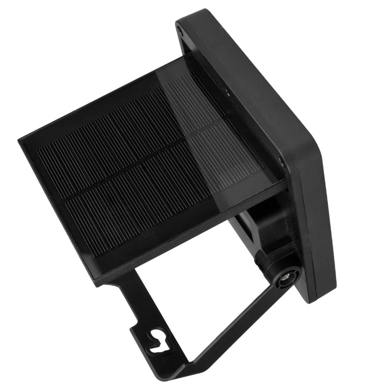 Lampada solare LED 5W con sensore movimento nera IP65 DPM