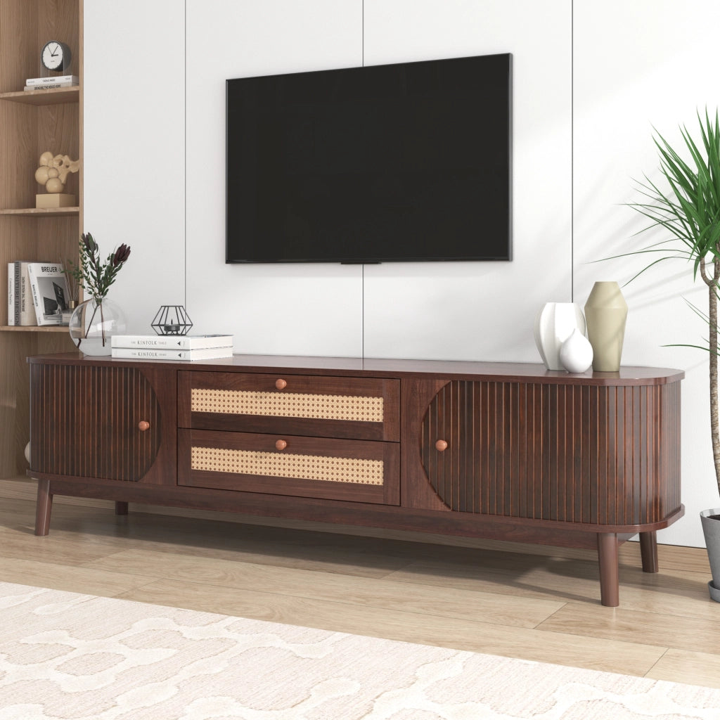 TV-Schrank Naturfarben MDF 170 cm