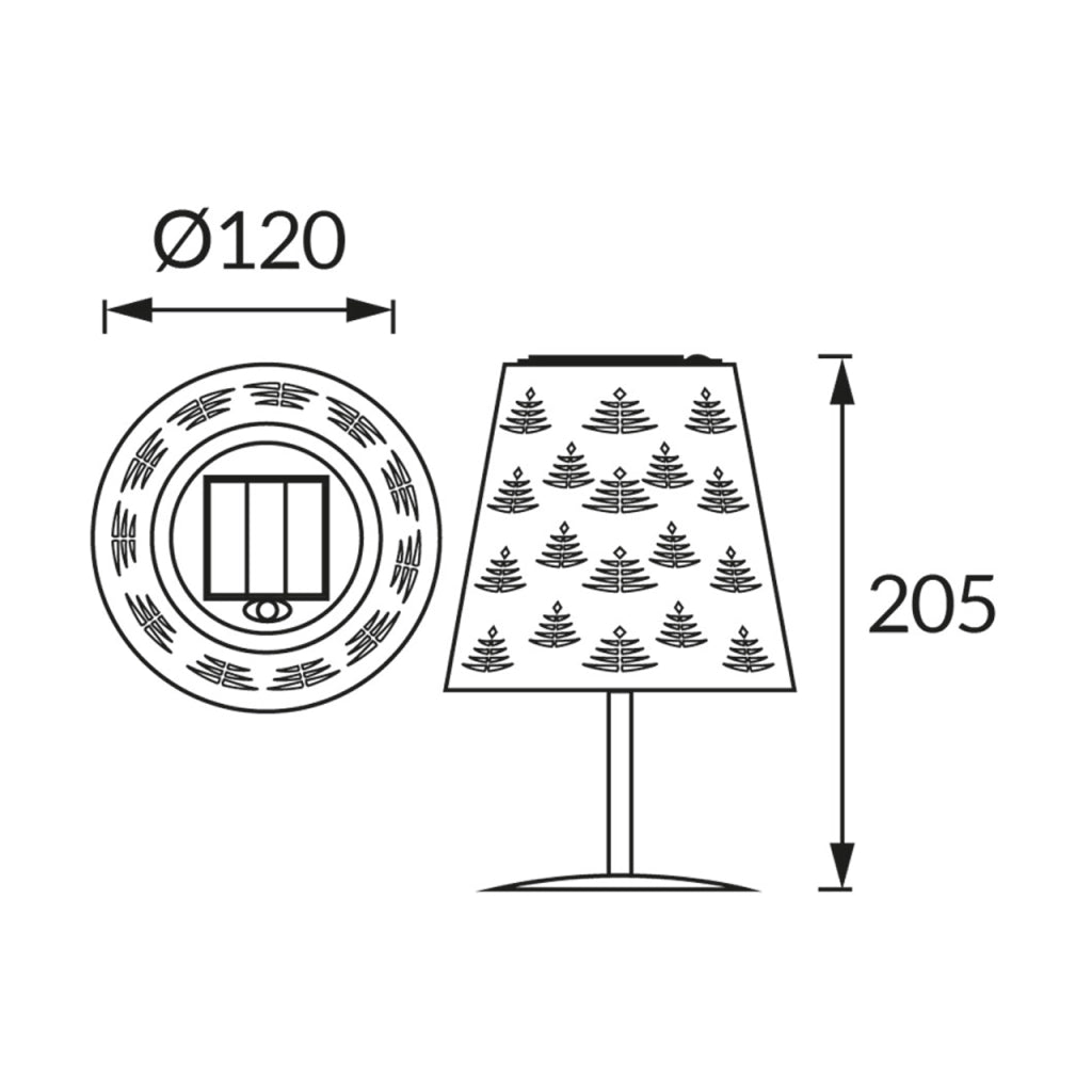 Lampada solare da tavolo verde LED 0,2W IP44 LUDA Struhm