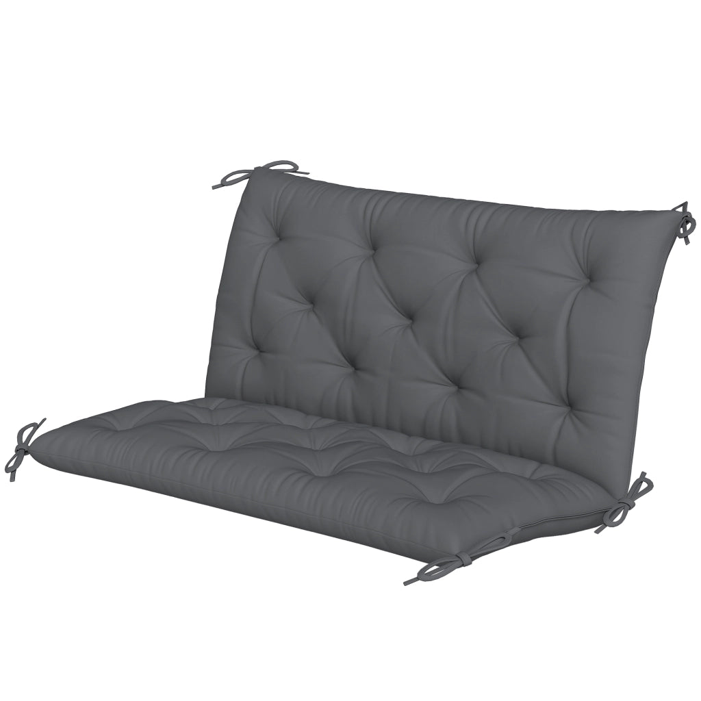 Cuscino per Panchina ¨C Minimal ¨C 100x98x8 cm Grigio Scuro