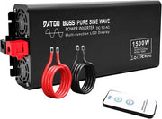 Trasformatore 1500W 12V a 230V con Display LED e Comando a Radio Remoto