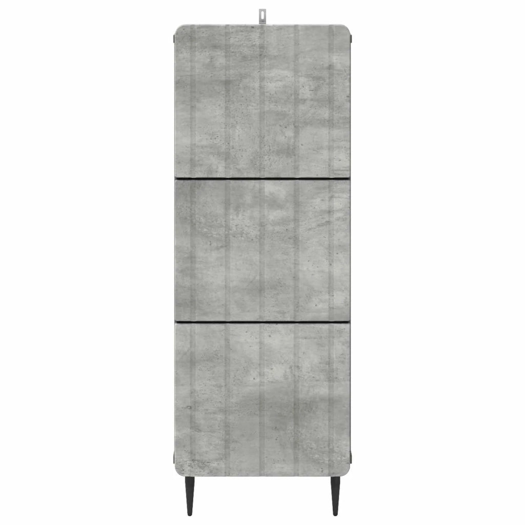 Mobile con Cassetti Grigio Cemento 33 x 34,5 x 92 cm 894388