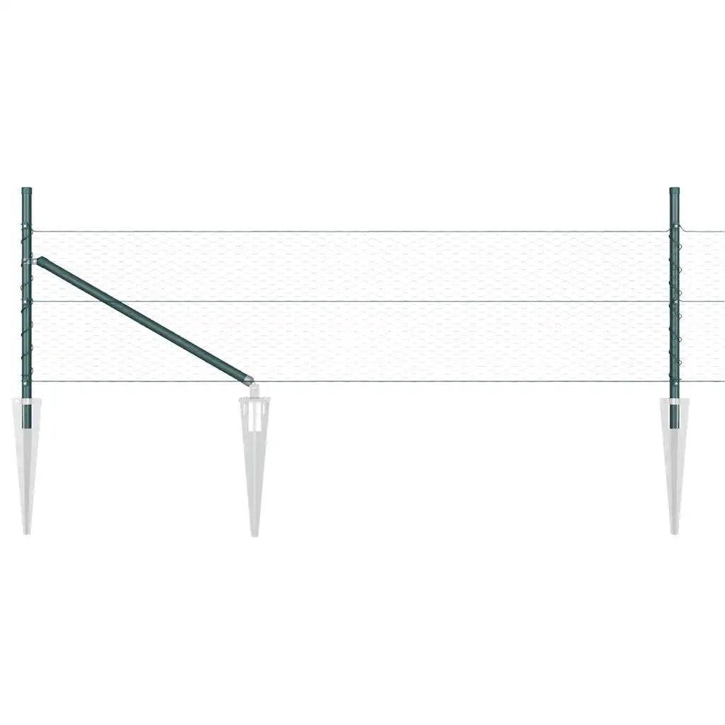 Palo della recinzione Verde 25 x 0,4 m (rete da 25 mm)