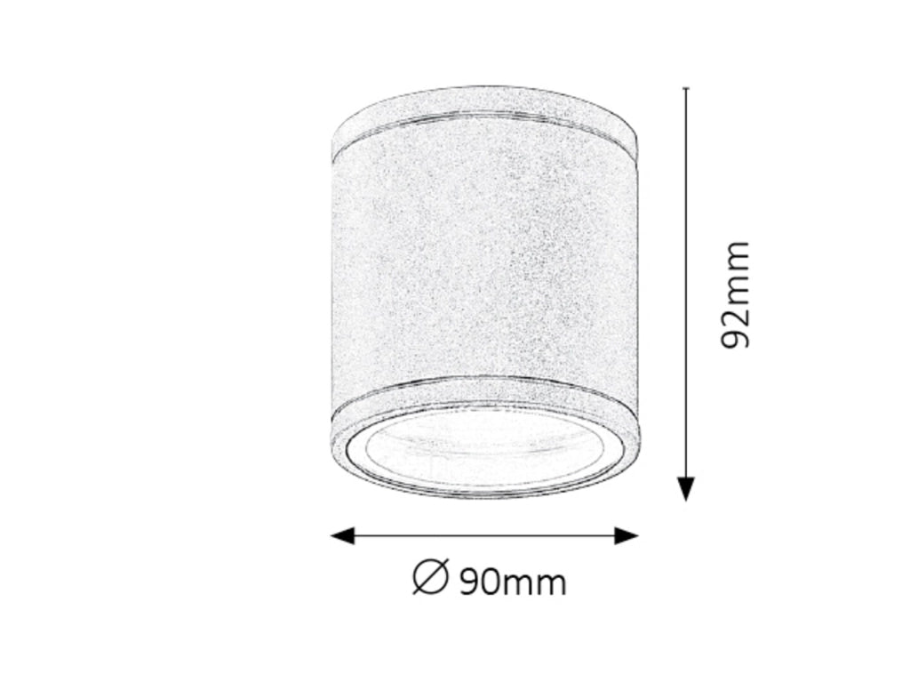 Faretto soffitto esterno GU10 Akron antracite Rabalux 8150