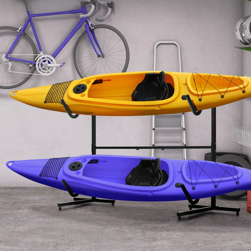 Supporto per 2 Kayak e Tavole da Surf ¨C Minimal ¨C Regolabile 144-180 cm