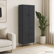 Set di armadi 2 pcs Nero Legno ingegnerizzato 3416899