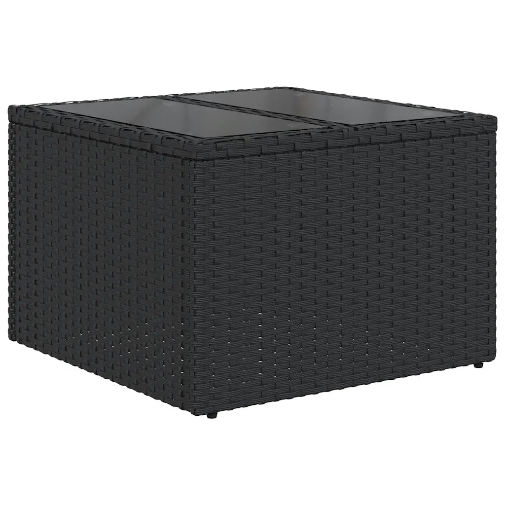 Set Divani da Giardino con Cuscini 8 pz Nero in Polyrattan 3325611