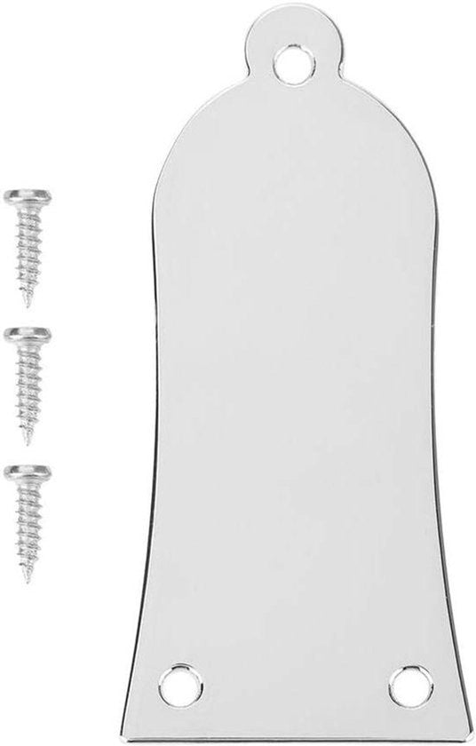 Copertura per staffa di chitarra - 3 fori - a forma di campana - copertura in acciaio per staffa di chitarra - accessori per chitarra bass con viti - adatto per - colore o modello