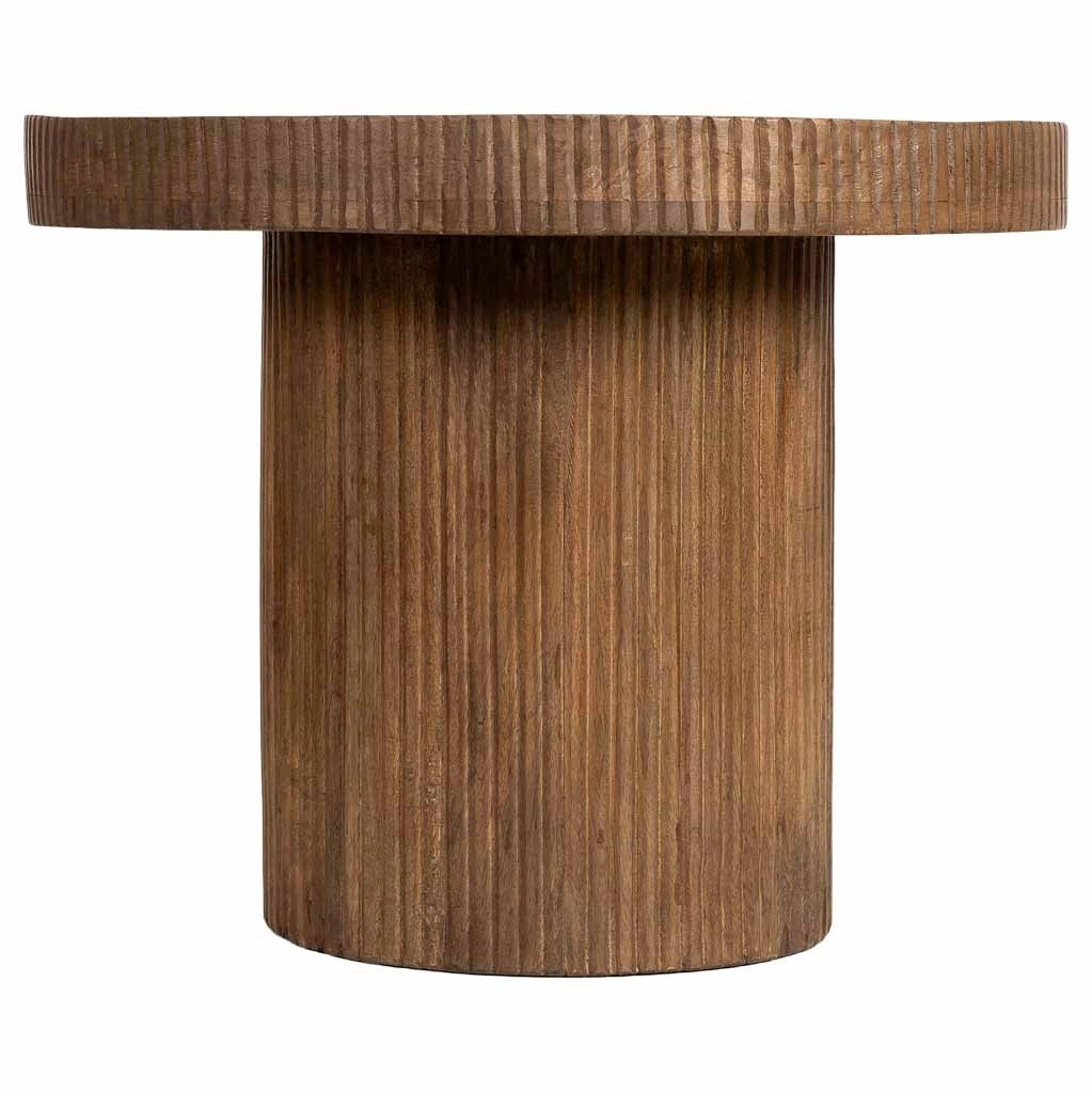 Tavolino da caffè in legno marrone, 60x60x45h cm