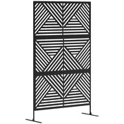 Traliccio Separ¨¦ Divisorio da Giardino ¨C Minimal ¨C 122x45x198 cm, Nero