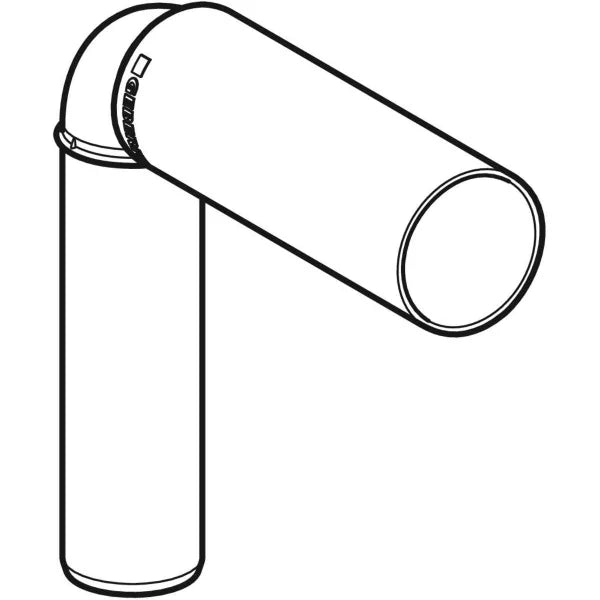 CURVA TECNICA SILENT PP PROLUNGATA  90  ° 50 46     GEBERIT