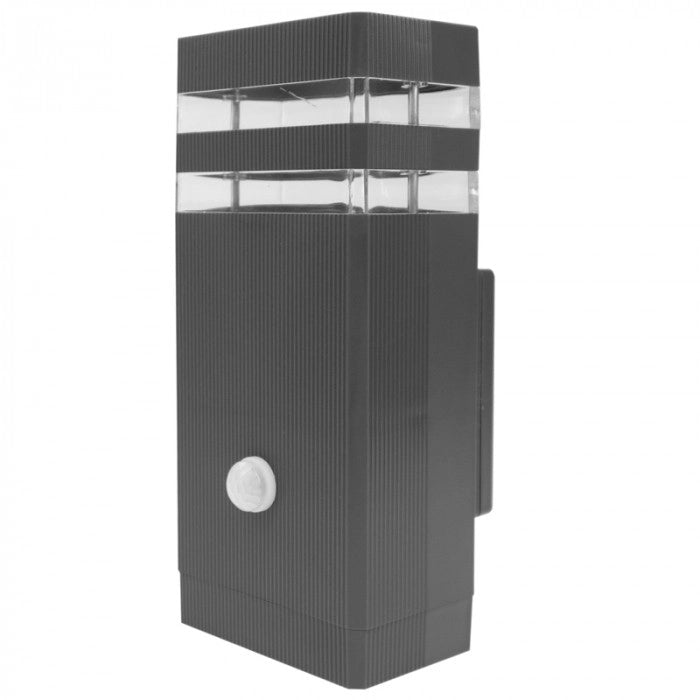 Applique esterna PIR antracite 1xGU10 IP44 Ecolight