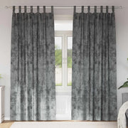 Tende in Velluto con tende 2 pcs Grigio 260 x 140 cm Velluto 4107727