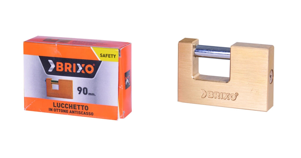 LUCCHETTO BRIXO RETTANGOLARE MM.60