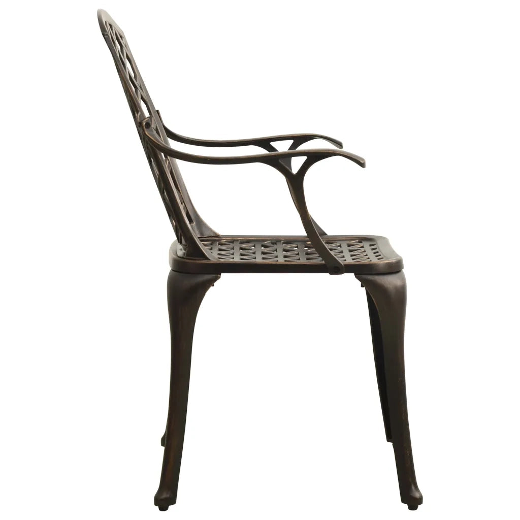 Set da Bistrot 3 pz in Alluminio Pressofuso Bronzo 3070586