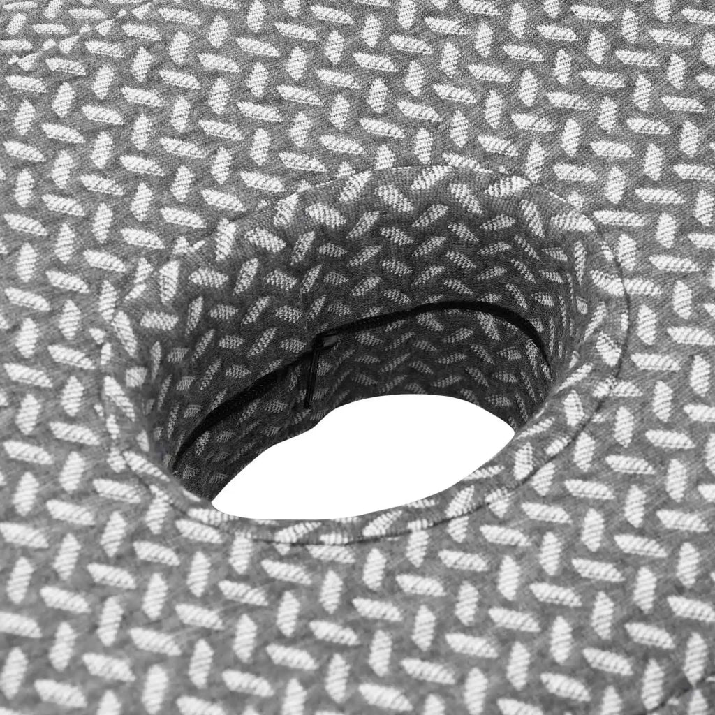 Cuscino per Collo Grigio 53 x 34,5 x 10,5 cm Schiuma Memory 42012697