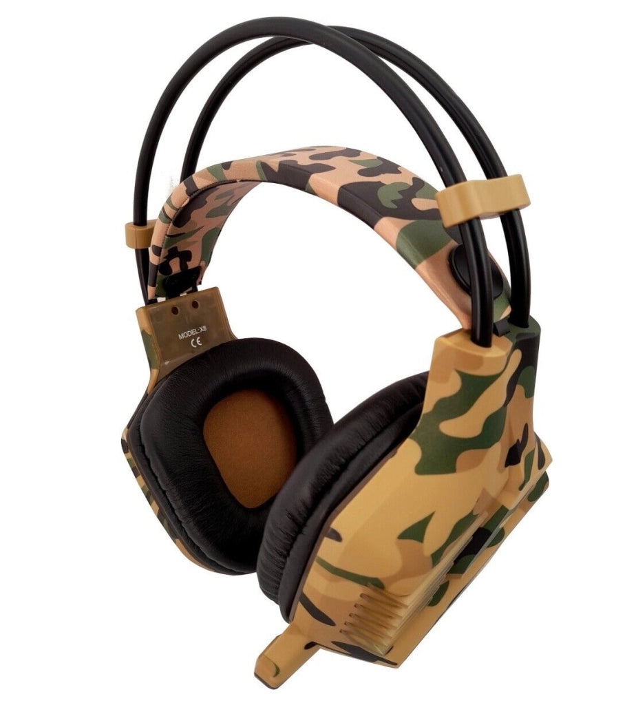 Cuffie Gaming con microfono e luce LED, per PS4 PC XBOX ONE Jack 3.5mm + USB