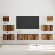 Set mobile TV 8 pcs Legno vecchio Legno multistrato 3393153