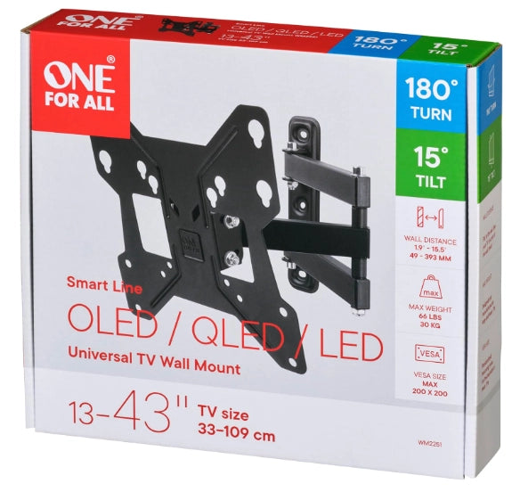One For All TV BRACKET, SMART TURN 180, VESA 200