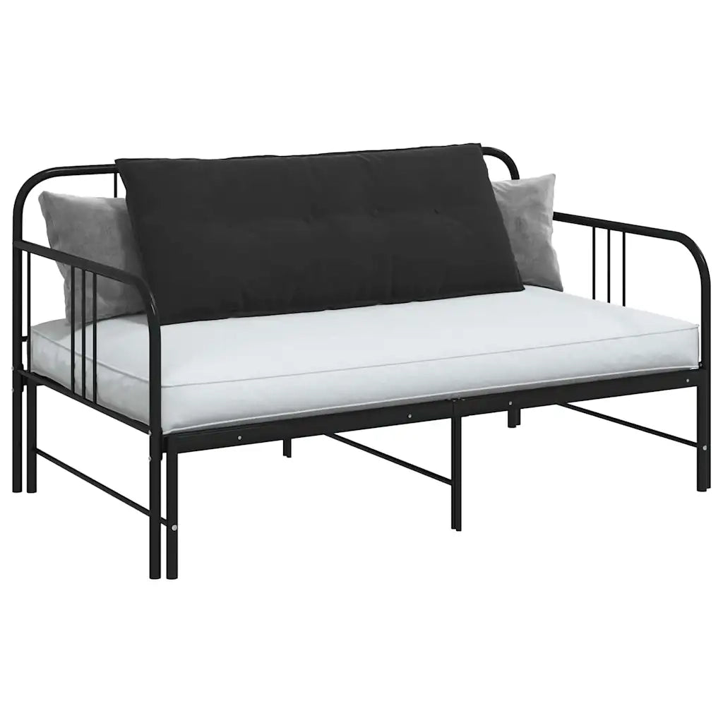 Cuscino per Schiena | Cuscino dorsale Nero 120 x 50 cm Tessuto in Cords