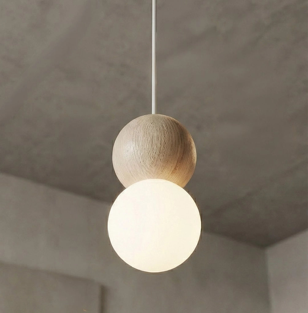 Lampada a sospensione LOOP 6xG9 bianco-beige Emibig